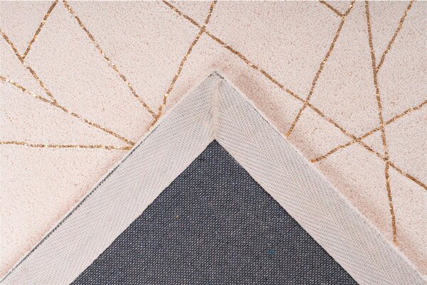 RAVNO TKANA PREPROGA Bijou 125 Creme / Gold 80/150 cm krem barve, zlate barve