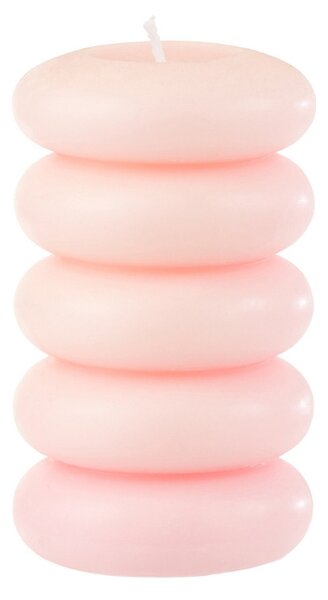Stebrna sveča MACARON 11,5 cm roza