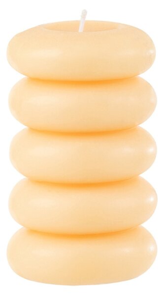 Stebrasta sveča MACARON 11,5 cm svetlo rumena