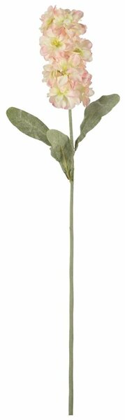 Umetni cvet MATTHIOLA 56 cm, belo-roza
