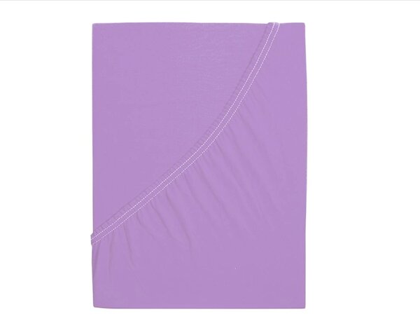 Jersey rjuha za otroško posteljico EXCLUSIVE 60x120 cm vijolična