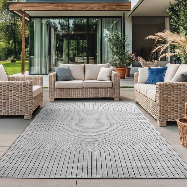 Siva notranja in zunanja preproga 80x150 cm Nova 1201 – Ayyildiz Carpets
