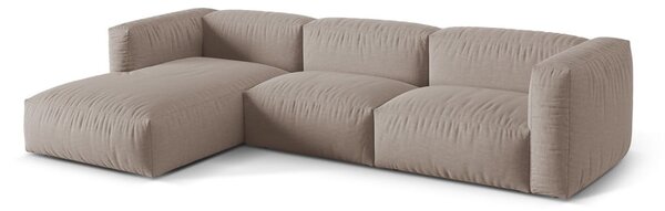Bež kotna sedežna garnitura (levi kot) Martina – Micadoni Home