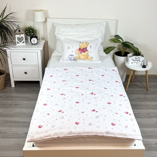 Bela bombažna otroška posteljnina za otroško posteljico 100x135 cm WTP "Birthday party" – Jerry Fabrics