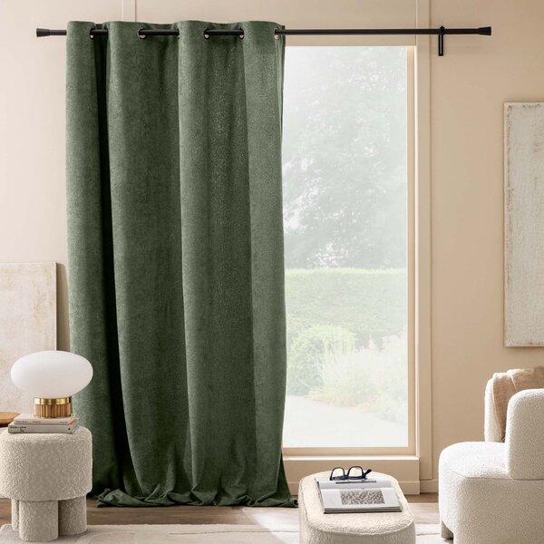 Zelena bouclé zavesa 140x260 cm Winona – douceur d'intérieur