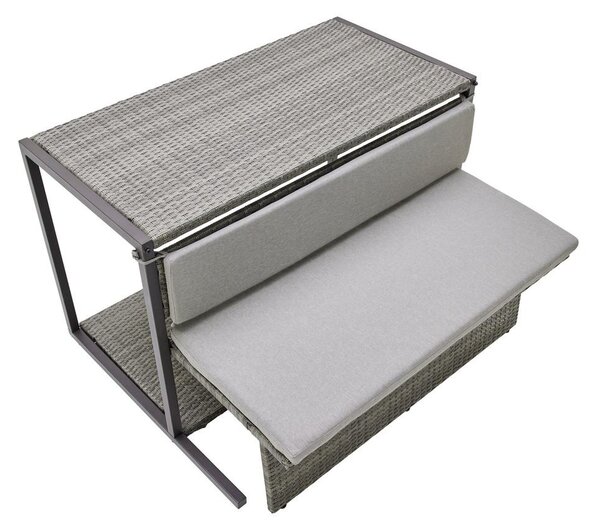 Bessagi Garden Balkonska Garnitura Mario, Sivorjava, 5-Delno, Modularno