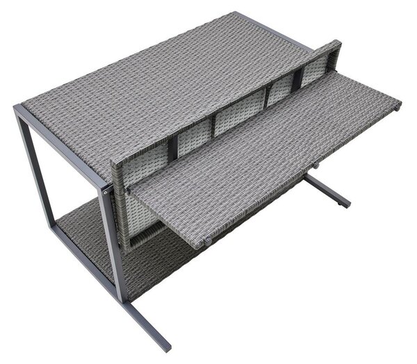 Bessagi Garden Balkonska Garnitura Mario, Siva, 5-Delno, Modularno