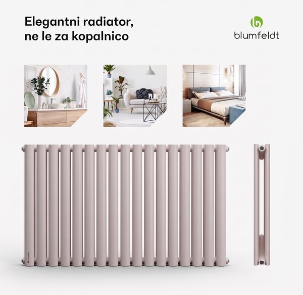 Blumfeldt Tallheo, 100 x 60, radiator, cevasti radiator, 1445 W, topla voda, 1/2