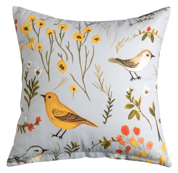 Prevleka za vzglavnik iz mikrovlaken SPRING BIRDS 45x45 cm, barvna