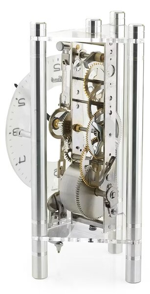 Namizna ura Aluminium Skeleton