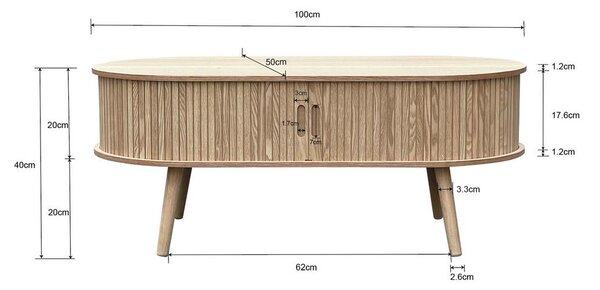 Premium Living Klubska Miza Skandy Ii