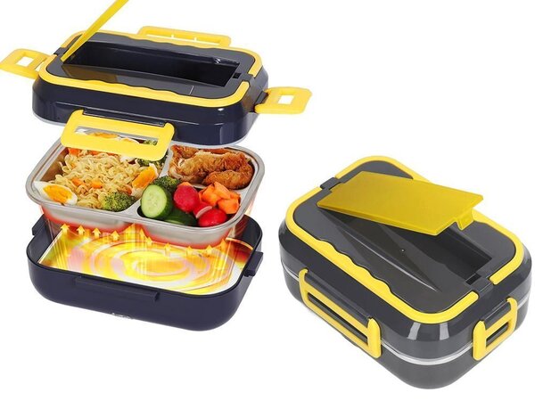 40W električna grelna lunch box posoda za hrano 12V-230V 900ml + pribor