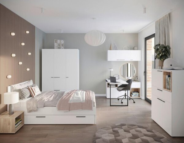 Modern Living Postelja Marlow, Bela, 120x200