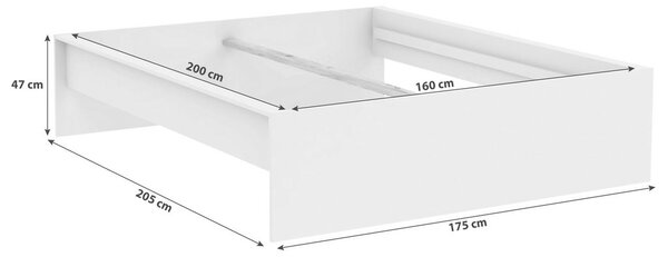 Based Posteljni Okvir Unit 160