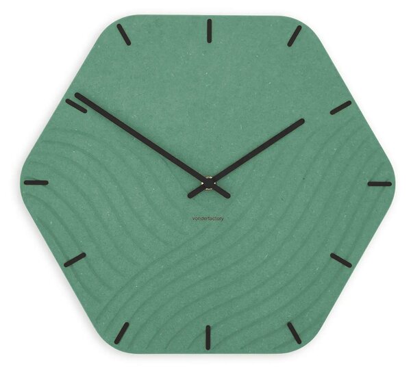 Stenska ura Luxhora Unda Mint Green 11 barv kazalcev