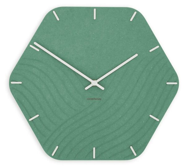 Stenska ura Luxhora Unda Mint Green 11 barv kazalcev