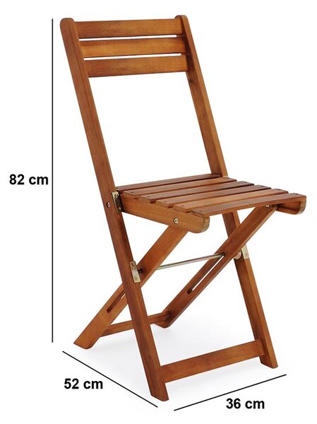 Casaria Balkonski set iz akacijevega lesa