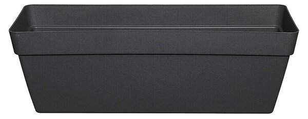 Korito za rastline Melrose Glamour (Zunanje dimenzije (Do x Š x V): 50 x 18 x 16 cm, Plastika, Antracitne barve)