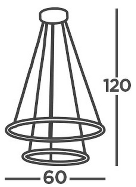 VISEČA NIHALNA LED-SVETILKA Revolve 28.24 W 220-240 V