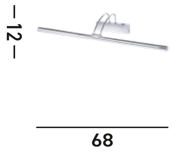 LED-SVETILKA ZA SLIKE Majorca 68/12/20 cm