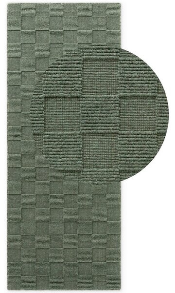 TEKAČ Kollektion 1766 80/200 cm tkano gozdno zelena
