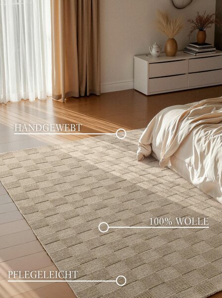 TKANA PREPROGA Kollektion 1766 160/230 cm tkano siva, bež