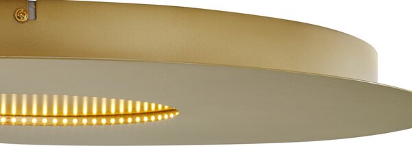 Sodobna stropna svetilka zlata 60 cm vklj. LED z možnostjo zatemnitve v 3 korakih - Morning