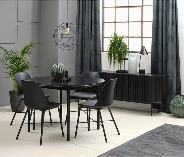 Črni jedilni stol Unique Furniture Whistler