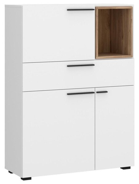 Modern Living Komoda Marlow, Bela, Barva Hrasta