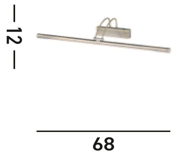 LED-SVETILKA ZA SLIKE Majorca 68/12/20 cm