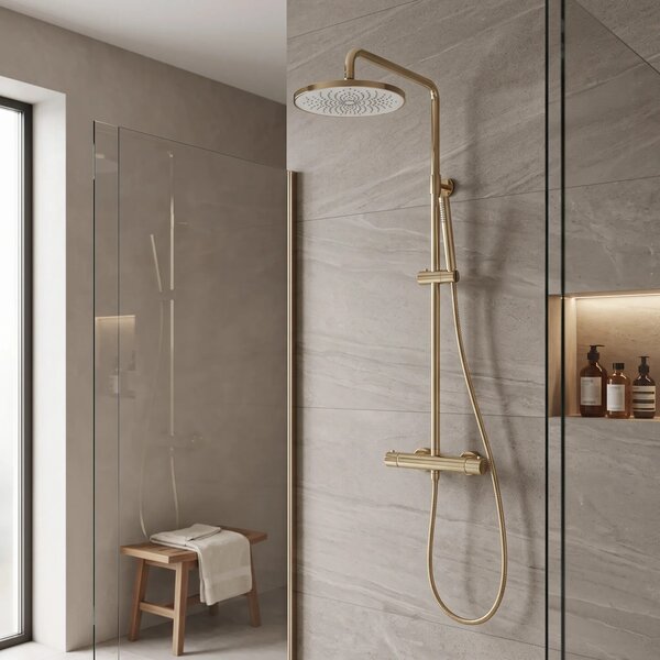 Okrogla tuš glava REA JS-021 Gold
