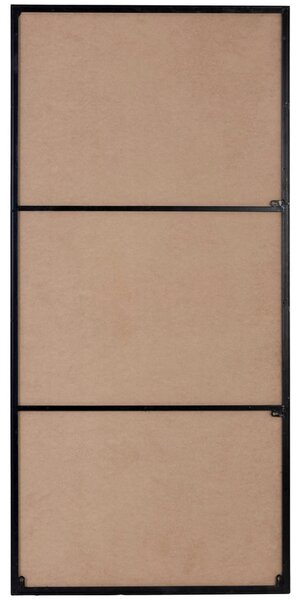STENSKO OGLEDALO, 100/200/2,5 cm kovina, steklo, leseni material