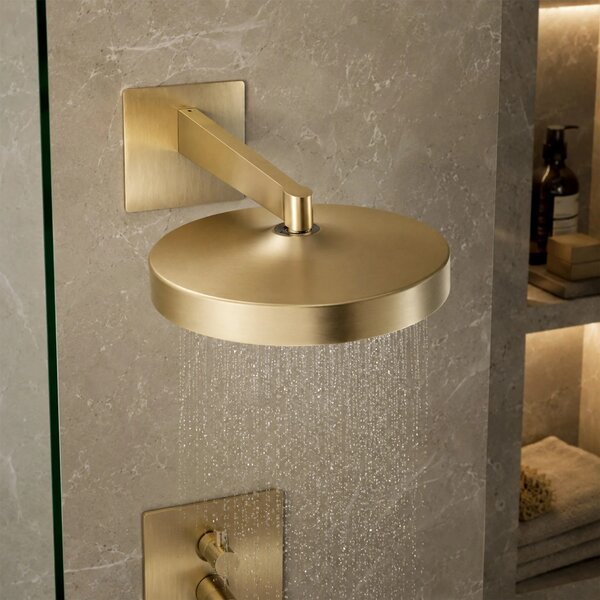 Okrogla tuš glava REA Set JS-036BG Gold Brush