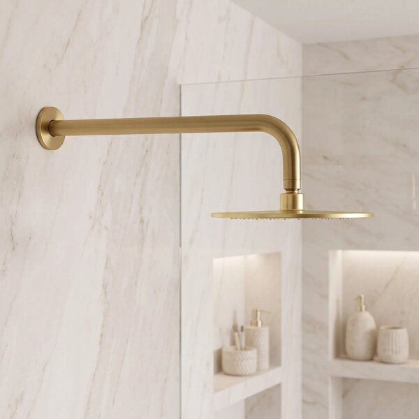 Držalo za tuš glavo okroglo REA JS-9021 40cm Brush gold