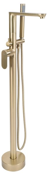 Samostoječa mešalna pipa Rea Logan Brush Gold