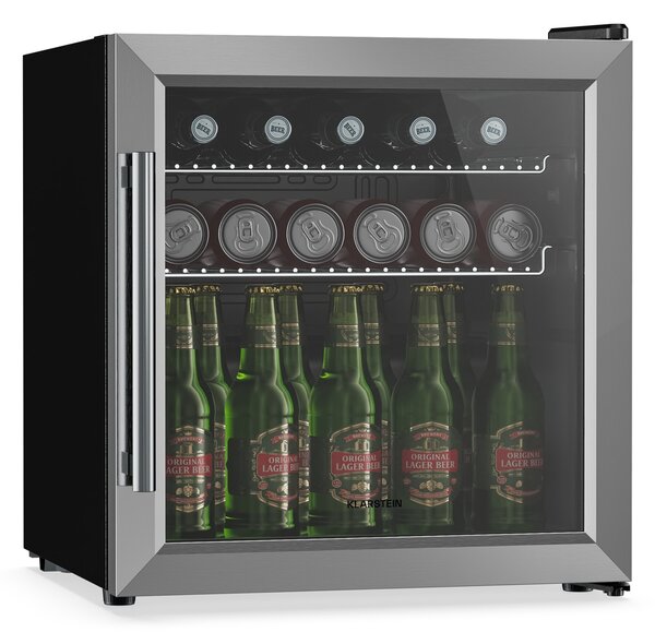 Klarstein Beersafe hladilnik za pijačo s steklenimi vrati | 44 x 48 cm | Notranja LED osvetlitev