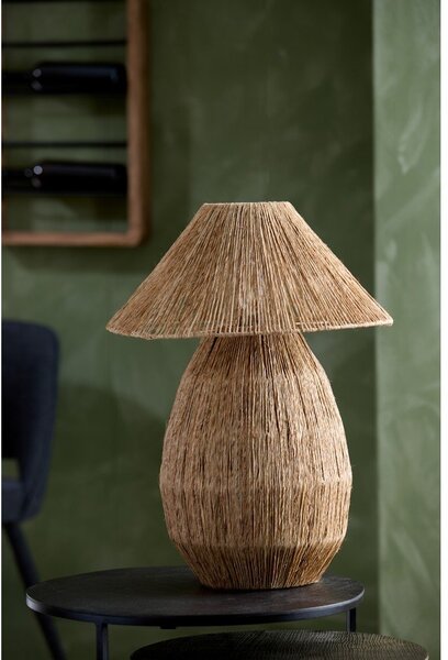Namizna svetilka v naravni barvi s senčilom iz jute (višina 55 cm) Maruva – Light & Living