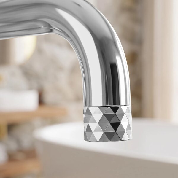 Samostoječa mešalna pipa Rea Lungo Diamond Chrome