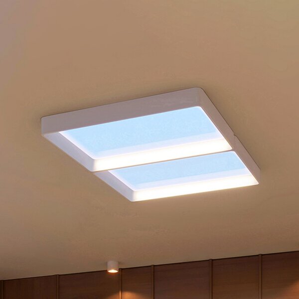Philips stropna svetilka SKYLIGHT VITA UP, 68 x 45 cm, bela, CCT, IP44, zatemnjen, Bela, Dnevna soba / jedilnica, Plastika, Sodobni