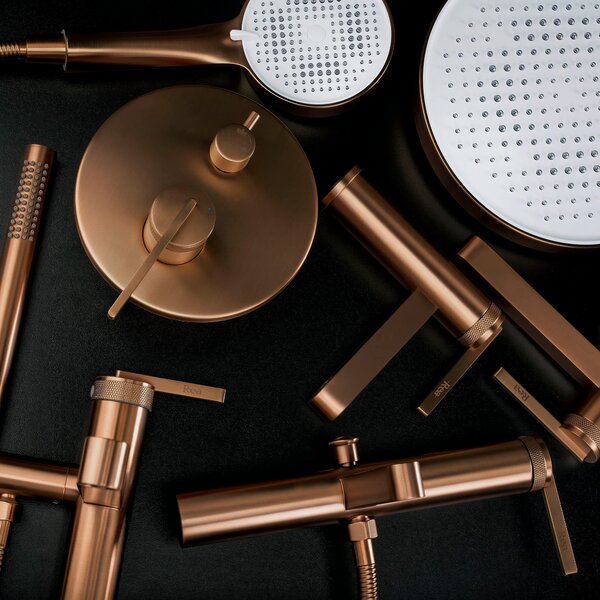 Komplet za tuširanje za vgradnjo Rea Grace Brush Copper + BOX