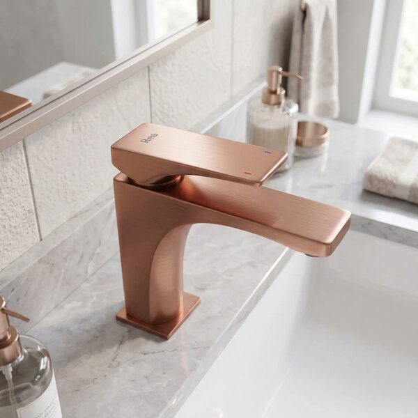 REA PREMIUM Joe Mešalnik za umivalnik Brush Copper low