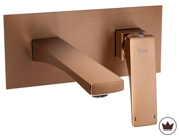REA PREMIUM Joe Brush Copper Skrita armatura za umivalnik