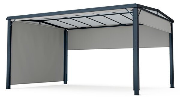 Blumfeldt Pantheon Cortina Solid Sky Paviljon 3x4 | odporen na vremenske vplive | s praškastim premazom | stranski paneli