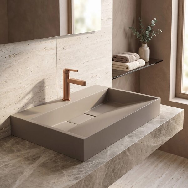 Konglomeratni umivalnik Rea GOYA 70CM Taupe