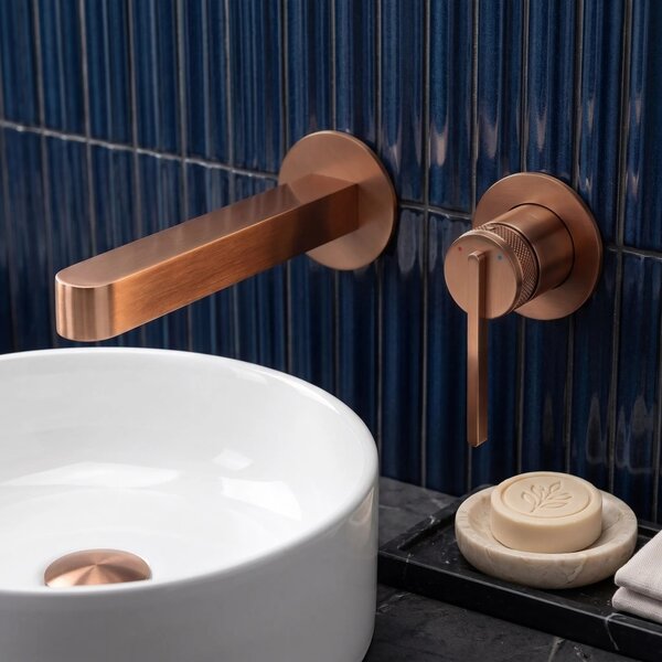 REA Grace Brush Copper Skrita armatura za umivalnik