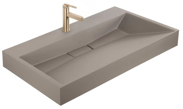 Konglomeratni umivalnik Rea GOYA 100CM Taupe