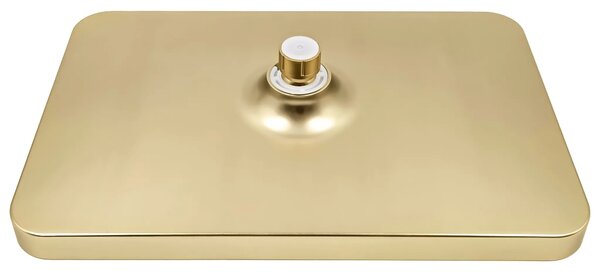 Pravokotna naglavna prha REA JS-032 Brushed Gold