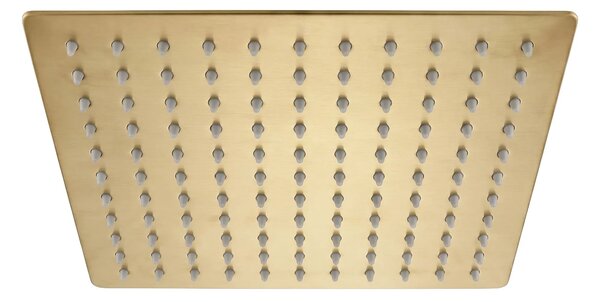 Kvadratna nadglavna prha REA JS-P015BG 25cm Brush Gold