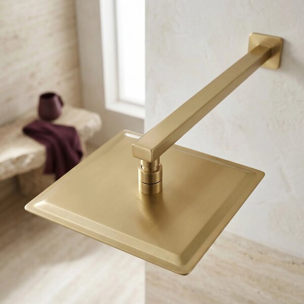 Kvadratna nadglavna prha REA JS-P015BG 25cm Brush Gold