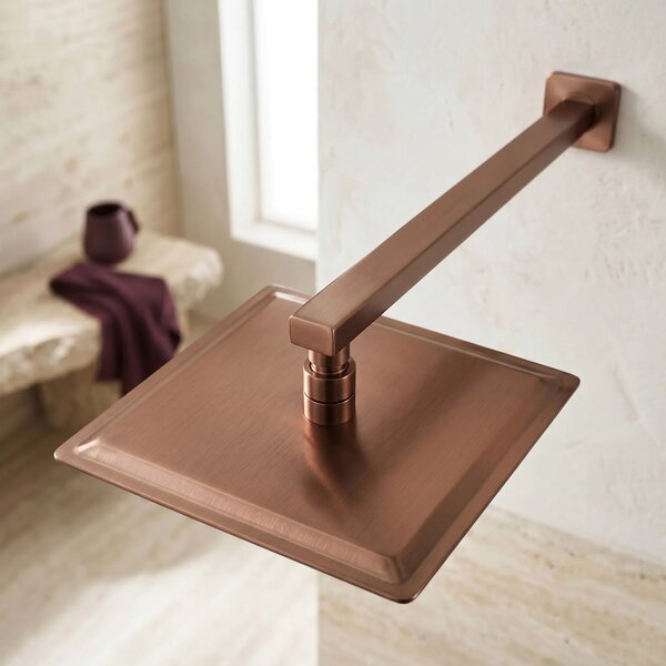 Kvadratni nosilec za tuš REA JS-9022BRG 40cm Brush Copper